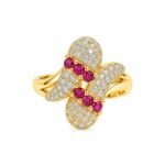 Rineva Ruby Bloom Elegance Ring