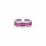 Rineva Ruby Radiance Open Band Ring
