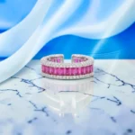 Rineva Ruby Radiance Open Band Ring - Image 3