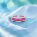 Rineva Ruby Radiance Open Band Ring - Image 4
