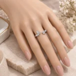 Rineva Silver Flutter Open Ring - Image 3