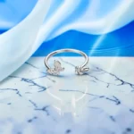 Rineva Silver Flutter Open Ring - Image 3