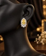 Rineva Sunlit Royale Teardrop Crystal Earrings - Image 4