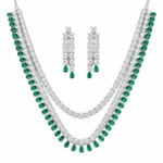 Emerald Fringe Elegance
