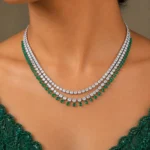 Emerald Fringe Elegance - Image 4