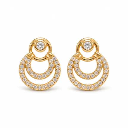 Golden Circlet Studs