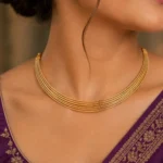 Ribbed Gold Torque - Image 4