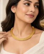 Ribbed Gold Torque - Image 4