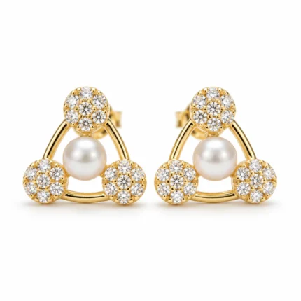Trinity Pearl Studs