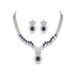Amethyst Crown Jewelry Set