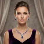 Amethyst Crown Jewelry Set - Image 2