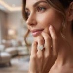 Round Diamond Halo Ring - Image 4
