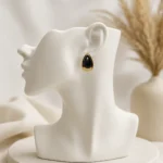 BLACK ONYX TEARDROP STUDS - Image 3