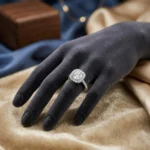 Cushion Halo Engagement Ring - Image 3