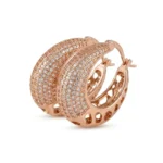Diamond Pavé Hoop Earrings