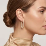 Diamond Pavé Hoops - Image 2