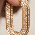 Diamond Pavé Hoops - Image 3