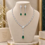Emerald Teardrop Diamond Elegance - Image 4