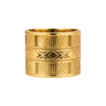 Geometric Relief Ring