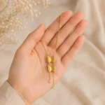 Gold Butterfly Lariat Diamond Drops - Image 2