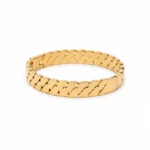 Gold Curb Chain Bracelet