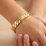 Gold Curb Chain Bracelet - Image 2