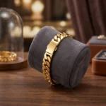 Gold Curb Chain Bracelet - Image 4