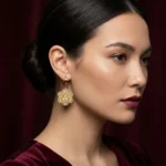 Gold Medusa Classical Head Drops - Image 3