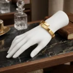 Gold Polished Cuff Bangle - Image 5
