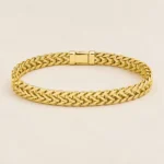 Gold Woven Chain Bracelet - Image 4