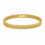 Gold Woven Chain Bracelet