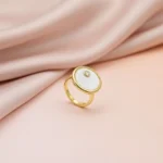 Moonstone Diamond Halo Elegance - Image 3