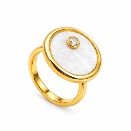 Moonstone Diamond Halo Elegance