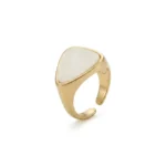 Mother-of-Pearl Triangle Ring