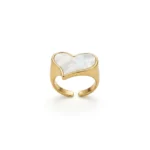 Mother-of-Pearl Heart Ring