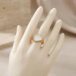 Mother-of-Pearl Triangle Ring - Image 3