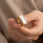 Mother-of-Pearl Rectangle Ring - Image 2