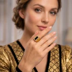 Onyx Signet Statement Ring - Image 2