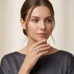 Oval Diamond Pavé Engagement Ring - Image 5