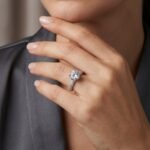 Oval Diamond Pavé Engagement Ring - Image 2