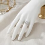 Oval Diamond Pavé Engagement Ring - Image 3