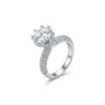 Oval Diamond Pavé Engagement Ring