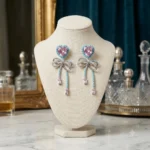 Pink Tourmaline Turquoise Bow Ribbon - Image 3