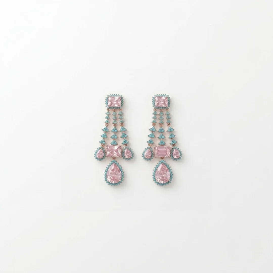 Pink Tourmaline Turquoise Luxe (2) Pink Tourmaline Turquoise Luxe - Image 1