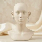 Platinum Diamond Pavé Oval Drops - Image 4