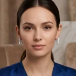 Platinum Diamond Pavé U-Hoops - Image 3