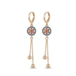 Platinum Multicolor Gemstone Set