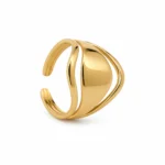 Polished Dome Cuff Ring
