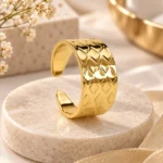 Quilted Diamond Ring - Image 3