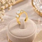 Radiant Baguette Three-Stone Ring - Image 3